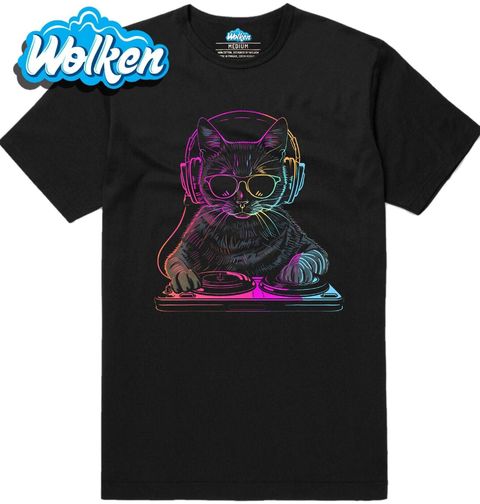 Obrázek produktu Pánské tričko Techno DJ Kočka