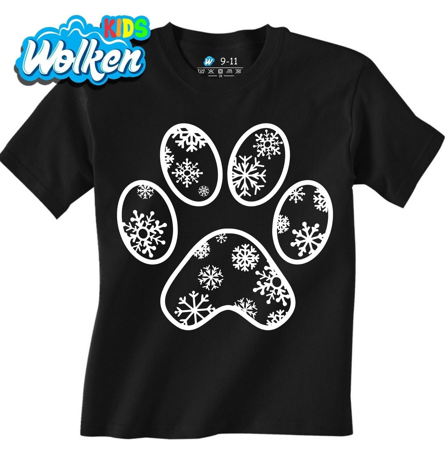 Dětské tričko Psí Otisk Tlapky ve Sněhu.jpg