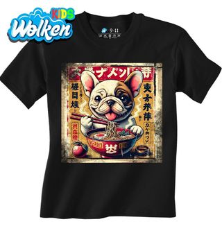 Dětské tričko Retro Plakát Buldoček a Ramen.jpg