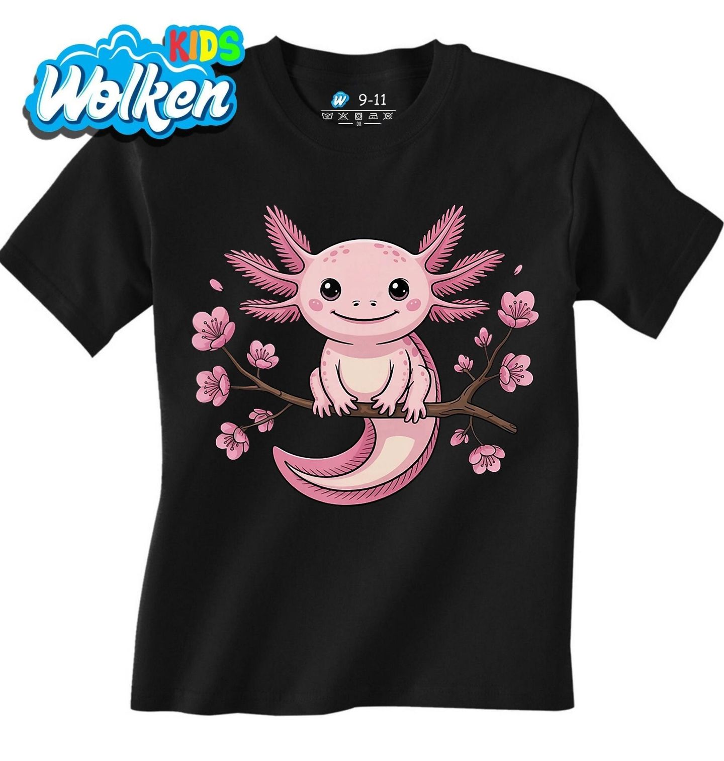 Dětské tričko Axolotl na Větvi Sakury.jpg