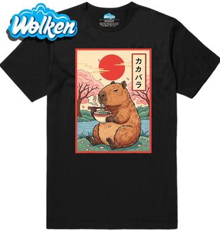 Pánské tričko Ramen Kapybara v Japonské Zahradě.jpg