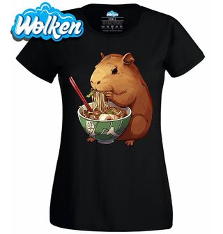 Dámské tričko Japonský Ramen s Kapybarou.jpg