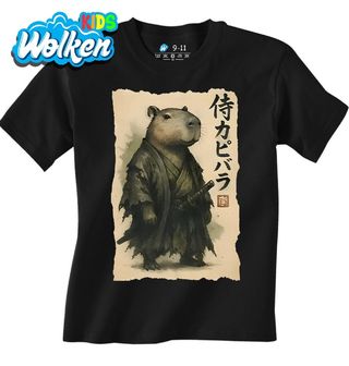 Dětské tričko Japonský Samuraj Kapybara.jpg