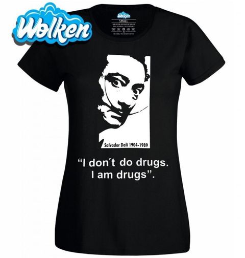 Obrázek produktu Dámské tričko Salvador Dalí „I dont do drugs. I am drugs.