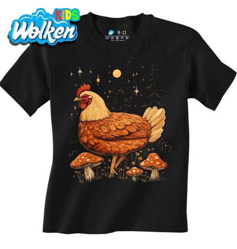 Obrázek produktu Dětské tričko Slepice mezi Muchomůrkami