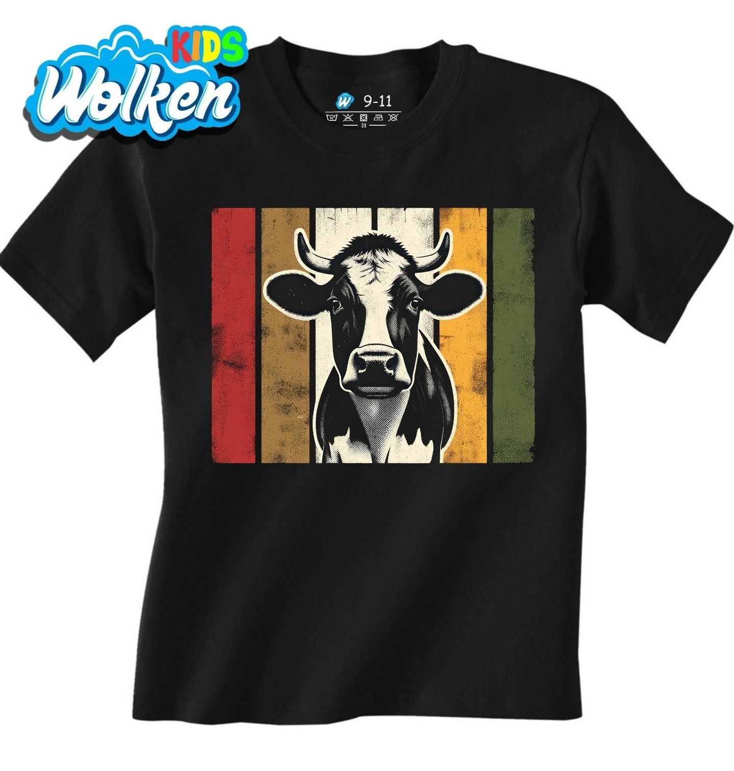 Dětské tričko Retro Farmářská kráva.jpg