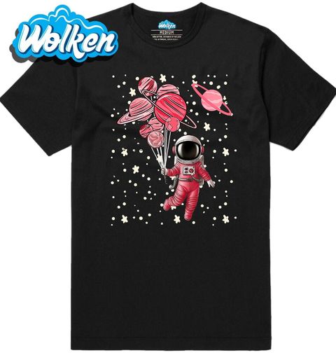Obrázek produktu Pánské tričko Růžový Astronaut na Cestě Vesmírem