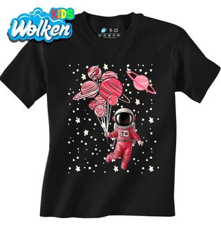 Dětské tričko Růžový Astronaut na Cestě Vesmírem.jpg