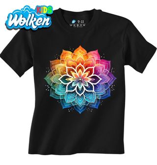 Dětské tričko Květina Harmonie Duhová Mandala.jpg