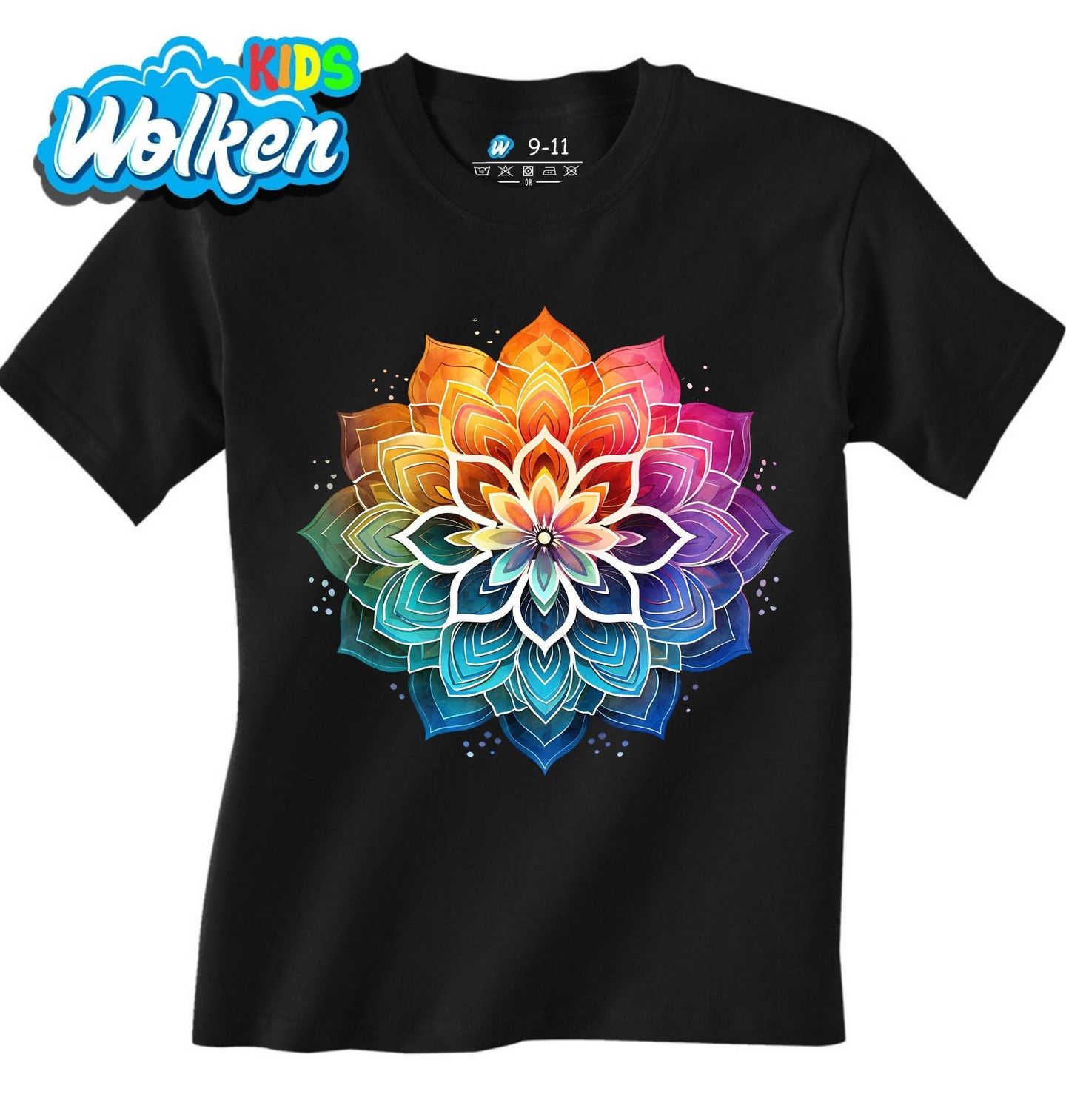 Dětské tričko Květina Harmonie Duhová Mandala.jpg