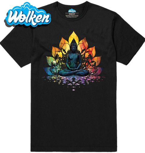 Obrázek produktu Pánské tričko Osvícený Budha v Lotosové Meditaci