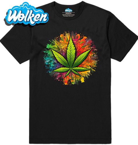 Obrázek produktu Pánské tričko Barevná exploze Marihuany