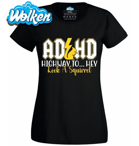 Obrázek produktu Dámské tričko Rocková Veverka ACDC
