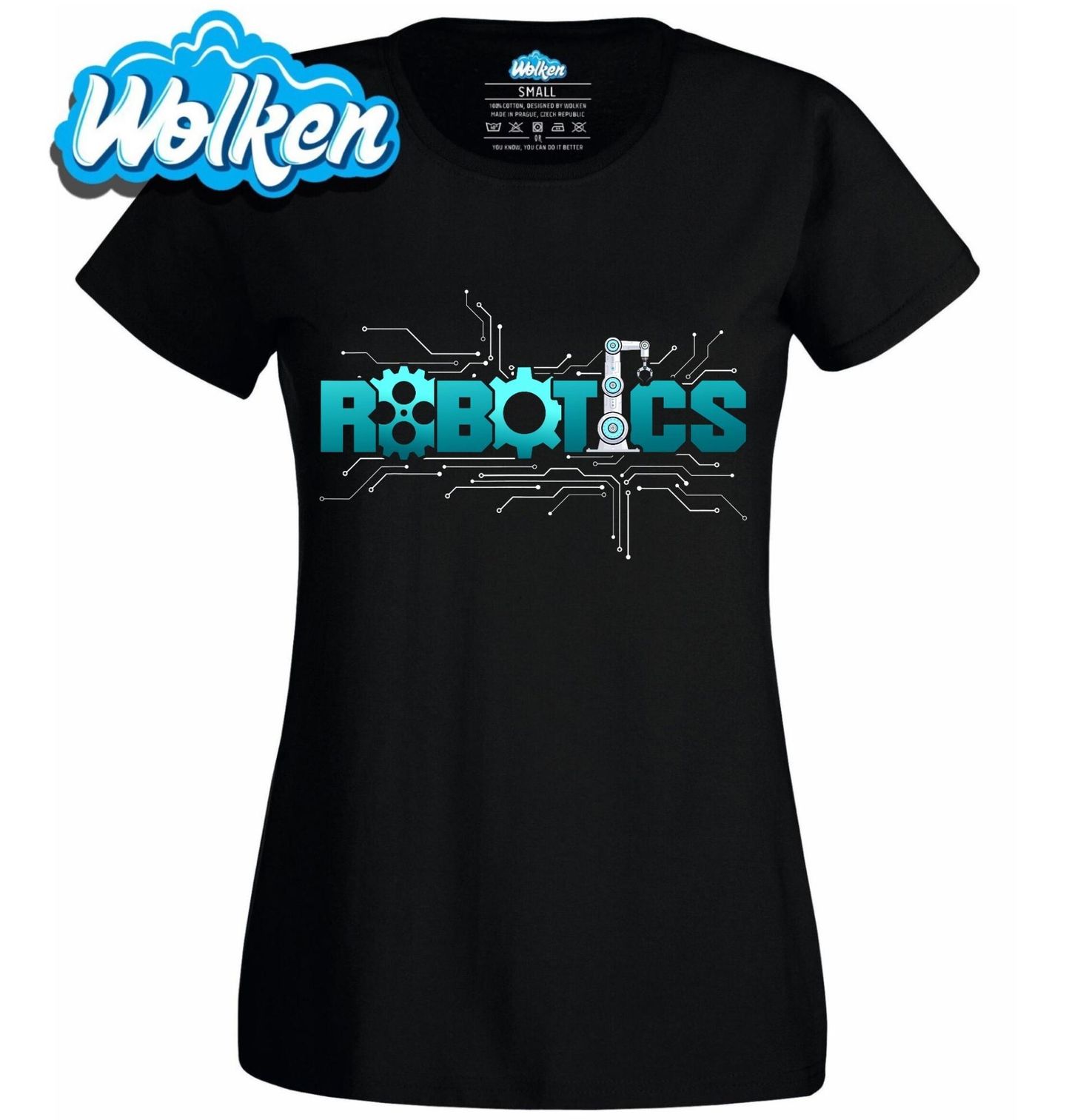 Dámské tričko Robotická Ruka ROBOTICS.jpg