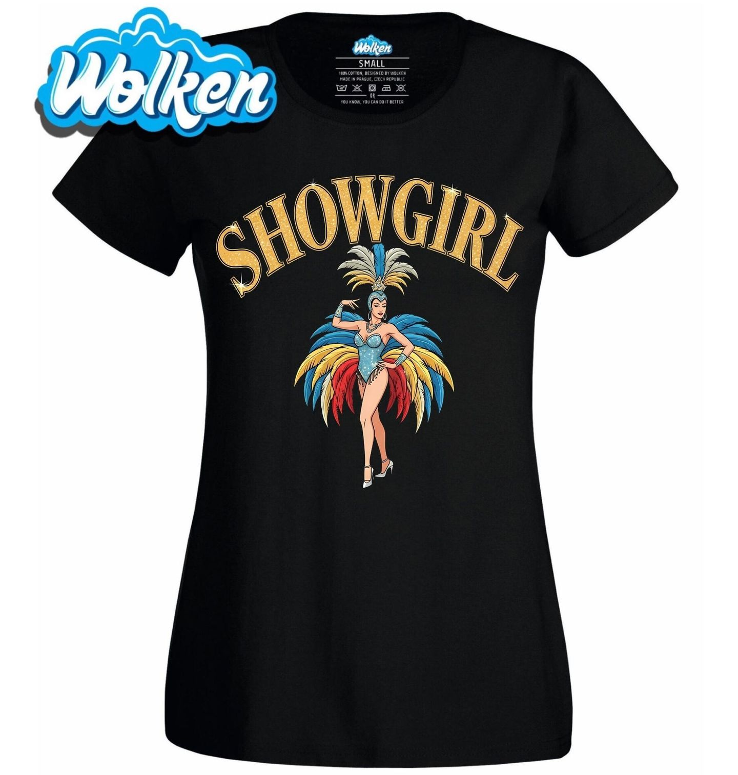 Dámské tričko Kabaretní Tanečnice Showgirl.jpg