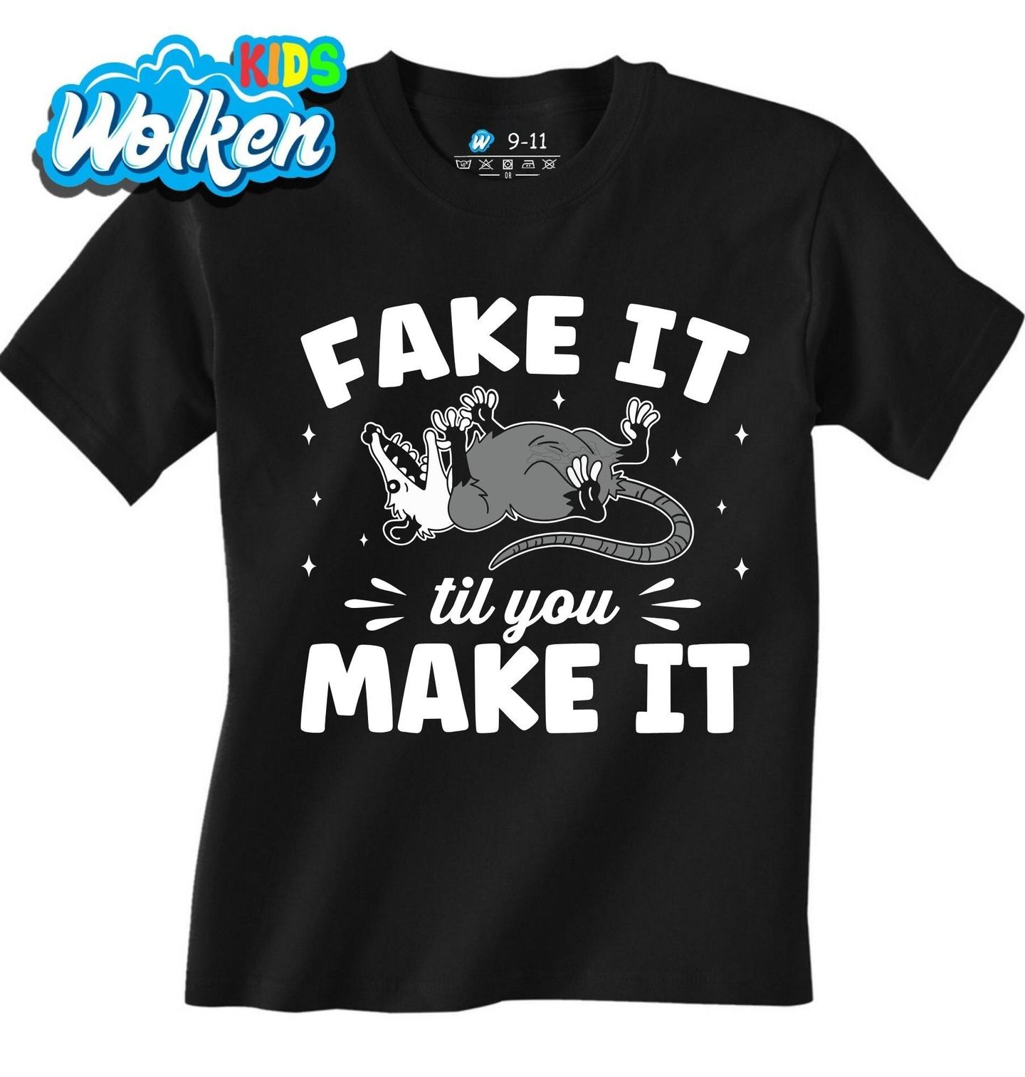 Dětské tričko Líná Vačice Fake it 'til you make it.jpg
