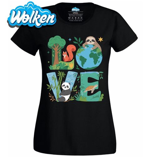 Obrázek produktu Dámské tričko Láska k Planetě Zemi LOVE