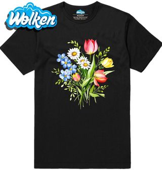 Pánské tričko Svazek květin Tulipány a Kopretiny.jpg
