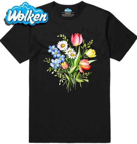 Obrázek produktu Pánské tričko Svazek květin Tulipány a Kopretiny