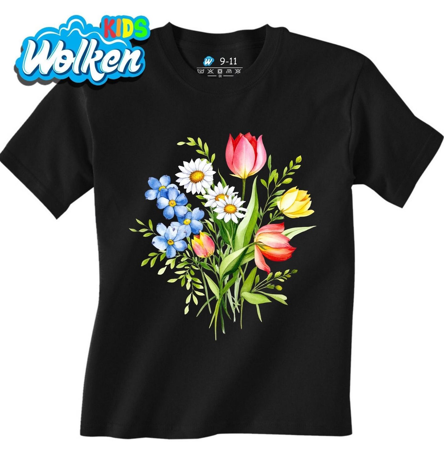 Dětské tričko Svazek květin Tulipány a Kopretiny.jpg