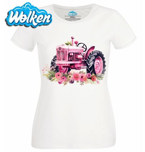 Obrázek produktu Dámské tričko Růžový Traktor