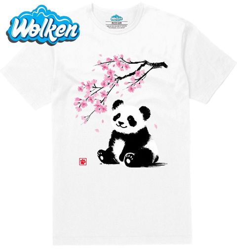 Obrázek produktu Pánské tričko Japonská Panda pod Květy Sakury