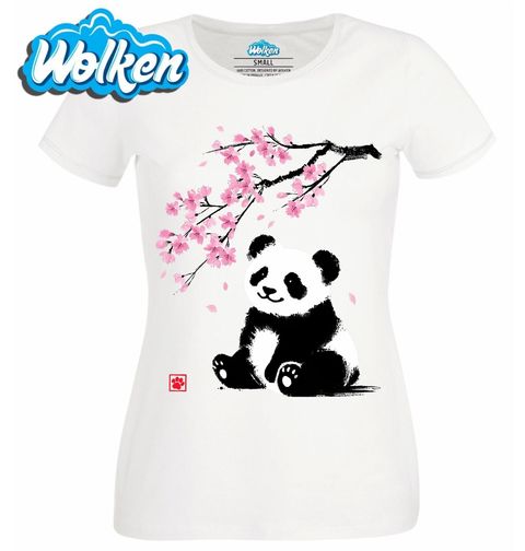 Obrázek produktu Dámské tričko Japonská Panda pod Květy Sakury
