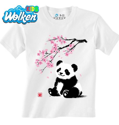 Obrázek produktu Dětské tričko Japonská Panda pod Květy Sakury