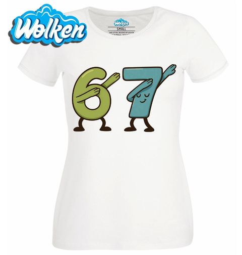 Obrázek produktu Dámské tričko Dabující Meme Six Seven 67