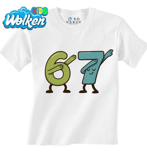Obrázek produktu Dětské tričko Dabující Meme Six Seven 67