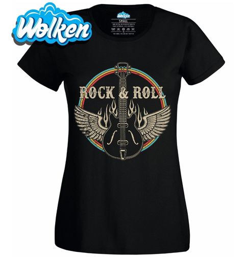 Obrázek produktu Dámské tričko Kytara s Křídly Rock & Roll
