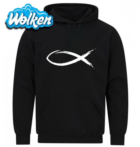 Obrázek produktu Pánská mikina Křesťanský symbol Ichthys Christian Fish