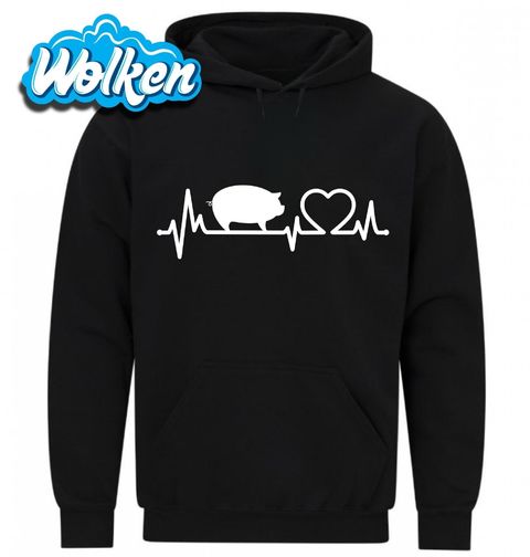 Obrázek produktu Pánská mikina Kardiogram a Prase