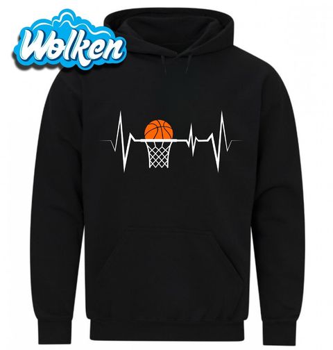 Obrázek produktu Pánská mikina Kardiogram a Basketbalový Koš