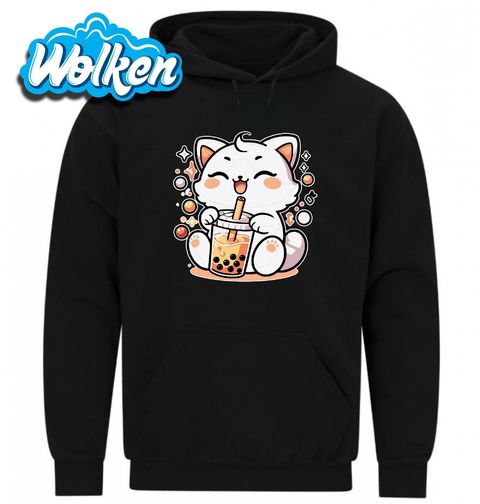 Obrázek produktu Pánská mikina Kawaii Kočka s Bubble Tea