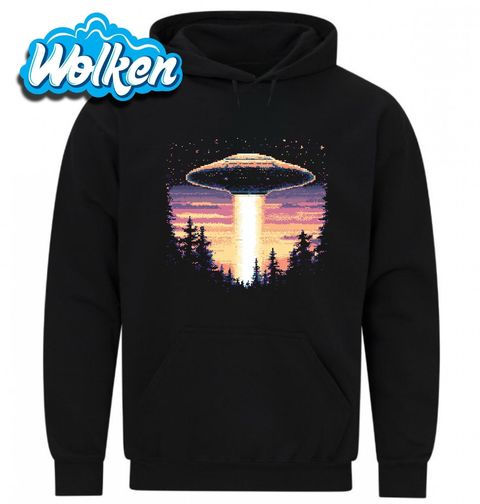 Obrázek produktu Pánská mikina 8bit Přílet Mimozemšťanů Pixalated UFO