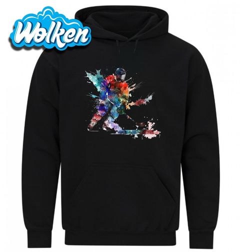 Obrázek produktu Pánská mikina Hokejový Obránce Watercolor Hockey Player