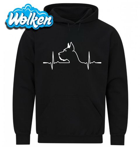 Obrázek produktu Pánská mikina Kardiogram a Německá doga