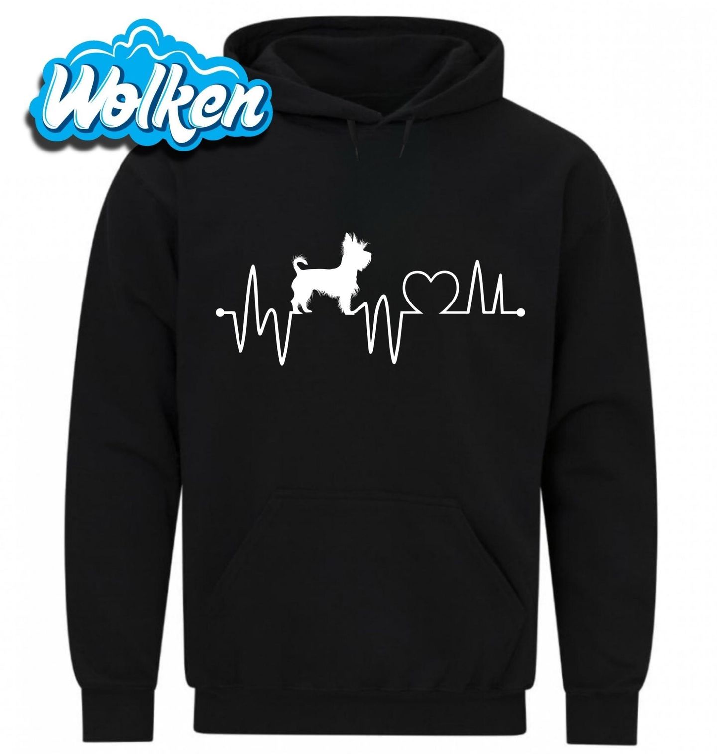 Mikina Kardiogram lásky a Jorkšírský teriér.jpg