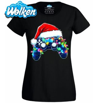 Dámské tričko Vánoční Ovladač  s Čepicí.jpg
