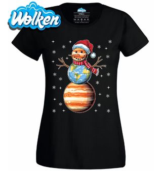 Dámské tričko Vesmírný Sněhulák.jpg