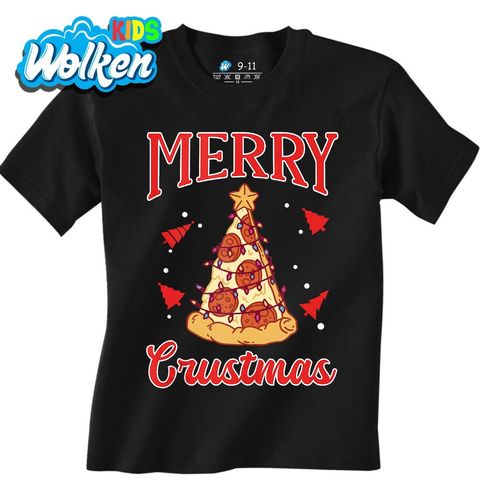 Obrázek produktu Dětské tričko Vánoční Pizza Merry Crustmas