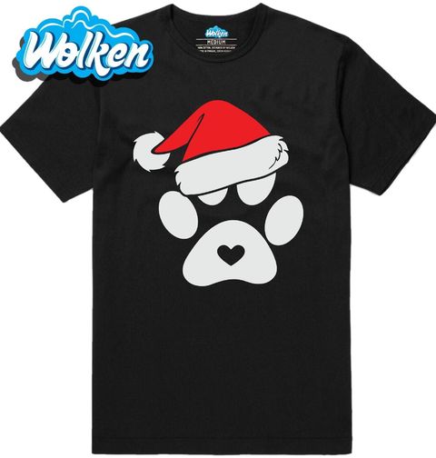 Obrázek produktu Pánské tričko Vánoční Tlapka v Čepici