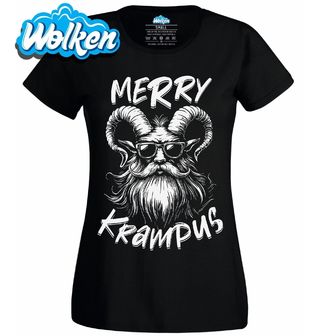 Dámské tričko Vánoční Krampus Merry Krampus.jpg