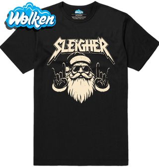 Pánské tričko Metalový Santa Sleigher.jpg
