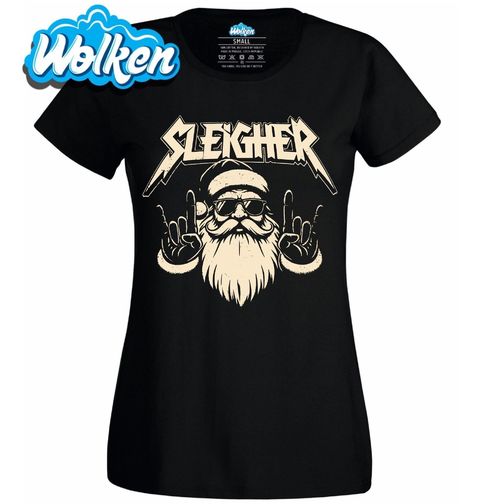 Obrázek produktu Dámské tričko Metalový Santa Sleigher