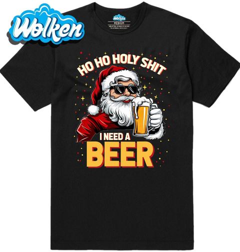 Obrázek produktu Pánské tričko Ho Ho Holy Shit! Potřebuju Pivo