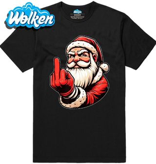 Pánské tričko Naštvaný Santa s Prostředníčkem.jpg