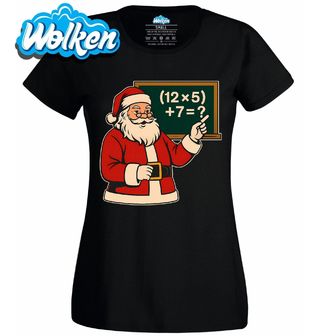 Dámské tričko Santa Učitel Matematiky.jpg