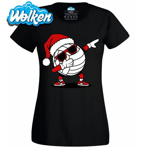 Obrázek produktu Dámské tričko Vánoční Dabující Volejbalový Míč